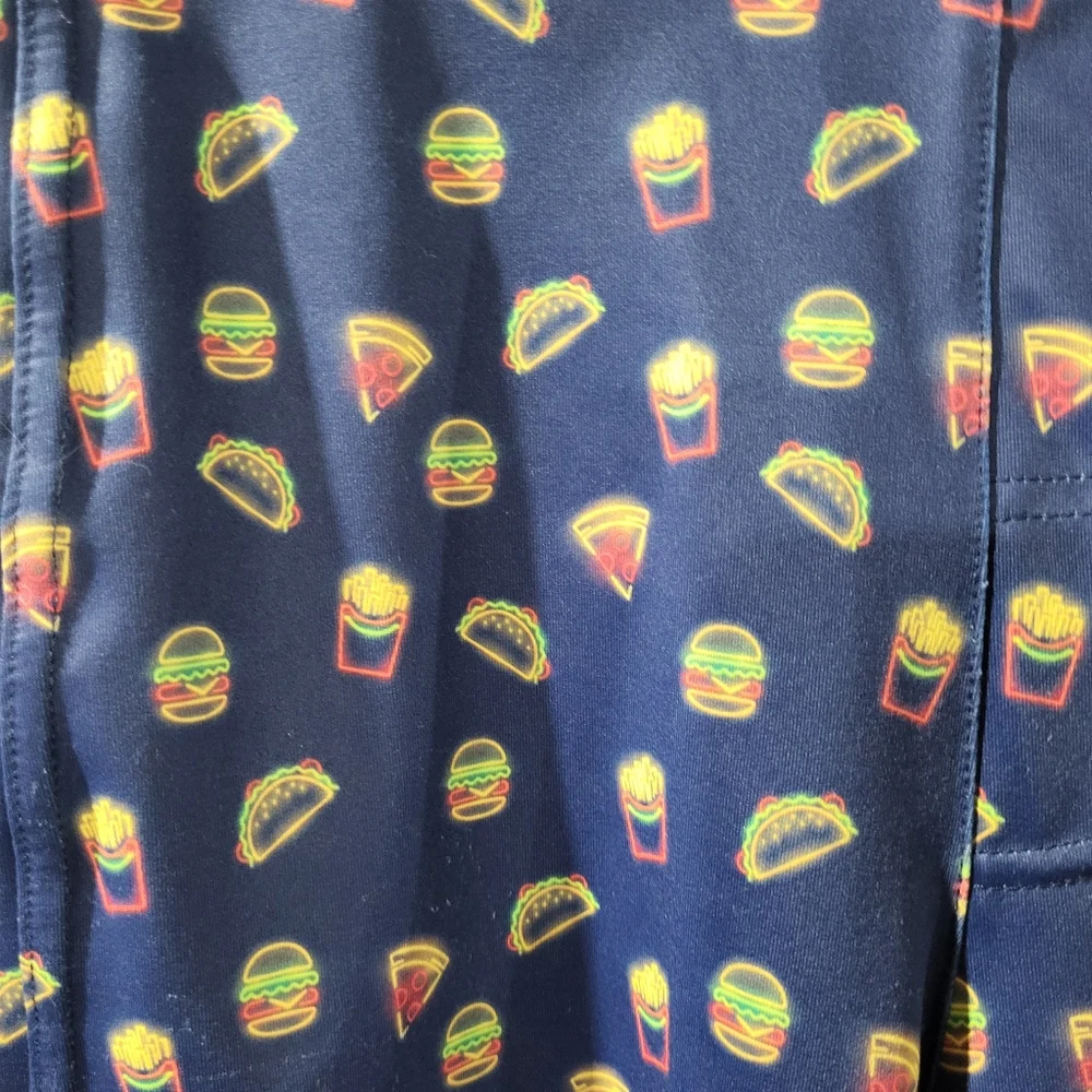 Feed Me Fight Me Men's Athletic Gym Shorts fast food  Size s